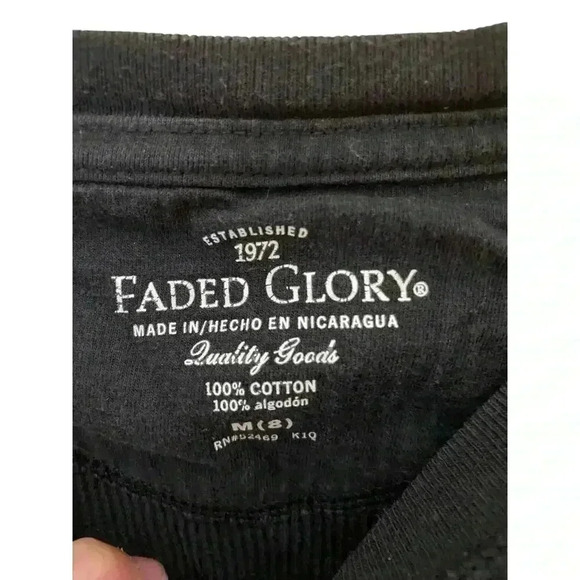 Vintage Faded Glory Waffle Knit Kids Shirt - Size 8 - 100% Cotton - Picture 3 of 3